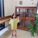 Hsenting 19 children's autumn new Korean girls' Navy style large lapel dress
