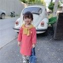 2020 spring two caviar children's wear 1-5-year-old girl baby cartoon long t leisure skirt long sleeve
