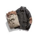 Japanese work clothes, Multi Pocket charge Polo jacket, men's coat, 2019 new spring youth loose top fashion
