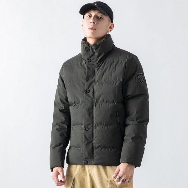 DS men's wear  2019 winter ins trend new stand collar warm men's coat winter simple fashion cotton man

