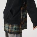 #Ovdy 19fw original loose neutral Plaid Fleece men's and women's Hoodie