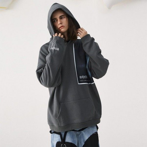 #Ovdy 19fw national fashion original designer master theme classic patch style Fleece Hoodie
