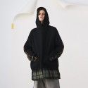 #Ovdy 19fw original loose neutral Plaid Fleece men's and women's Hoodie