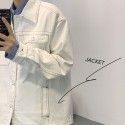 Chaowai 2020 spring new bright line tooling jacket men's ins Japanese couple Multi Pocket men's coat
