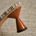 Cat heel sandals women's summer 2020 new one word high heels women's thick heels women's shoes
