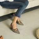 High heels, single shoes, women's thick heels, pointed shoes, Baotou fashion single shoes