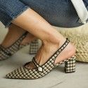 High heels, single shoes, women's thick heels, pointed shoes, Baotou fashion single shoes