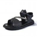 Children's leather sandals 2020 summer new Sequin flat bottom princess shoes bow Korean version versatile student shoes
