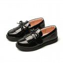 Girls' shoes spring 2020 new children's single shoes soft soled princess shoes British style black student performance shoes
