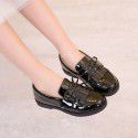 Girls' shoes spring 2020 new children's single shoes soft soled princess shoes British style black student performance shoes
