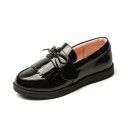 Girls' shoes spring 2020 new children's single shoes soft soled princess shoes British style black student performance shoes
