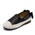 New spring and summer 2020 comfortable bow bright girl's single shoe casual shoes board shoes
