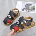 Manufacturer wholesale boys' Sandals New Kids' shoes in spring and summer 2019 children's leather sandals beach shoes
