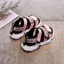 Children's sandals 2020 summer new children's shoes Korean boy's casual Ribbon Sandals girl's parent-child beach shoes

