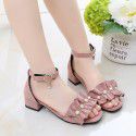 Girls' shoes sandals 2020 new fashion Korean summer high heels princess shoes for children
