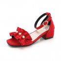 Girls' shoes sandals 2020 new fashion Korean summer high heels princess shoes for children
