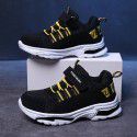 Boys' sneakers 2019 new fashion leisure breathable Korean spring shoes mesh children's spring and autumn middle school kids
