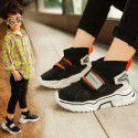 Girls' shoes 2019 new autumn Korean fashion boys' elastic knitting breathable socks shoes children's sports shoes
