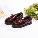 Girls' shoes spring 2020 new children's single shoes soft soled princess shoes British style black student performance shoes
