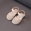Girls' knitting shoes 2020 summer new baby shoes Korean hollow princess shoes Soft Sole Baby walking shoes

