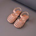 Girls' knitting shoes 2020 summer new baby shoes Korean hollow princess shoes Soft Sole Baby walking shoes
