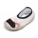 Mipaixing girls' walking shoes non slip Soft Sole Baby floor shoes bowknot indoor baby socks shoes outdoor spring and summer
