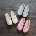Handmade girls' embroidered shoes in Hanfu children's old Beijing cloth shoes national style students perform shoes dance shoes
