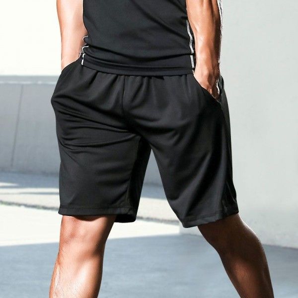 Spot sports shorts men's summer gym running fitness pants basketball pants quick drying and ventilating Muscle Men's training pants