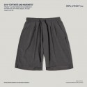 Inf men's wear  2020 spring and summer new fashion brand Street retro smoke solid color loose men's sports leisure shorts