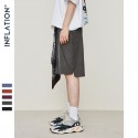 Inf men's wear  2020 spring and summer new fashion brand Street retro smoke solid color loose men's sports leisure shorts