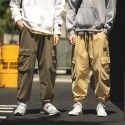 Japanese autumn new fashion brand men's straight casual pants loose sports tooling pants men's legged Harun pants