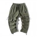 Japanese autumn new fashion brand men's straight casual pants loose sports tooling pants men's legged Harun pants