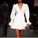Cut off 2020 spring dress women's cross border New Sexy French retro temperament Ruffle Skirt