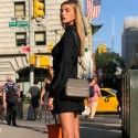 2020 spring new cross border Lapel black dress long sleeve Korean autumn style professional women's pleated skirt