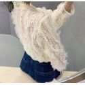 Cross border source of goods: East Gate, South Korea new women's sweet age reducing Lace Crochet splicing shirt in autumn and winter 2019
