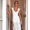 Amazon hot sales in 2020! European and American spring and summer new style lace embroidery back strap sexy girl style one-piece pants