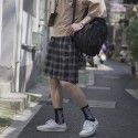 2020 summer Hong Kong trend shorts men's pants casual loose Plaid fashion brand pants men's big underpants men