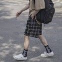 2020 summer Hong Kong trend shorts men's pants casual loose Plaid fashion brand pants men's big underpants men