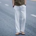 Linen pants men's loose cotton and linen pants thin men's casual pants summer linen pants trendy retro straight tube large size