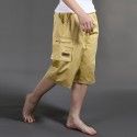 2020 summer new washed Multi Pocket foreign trade overalls men's seven point casual shorts factory direct sales