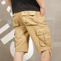 Summer work casual pants men's Shorts New plus men's five part multi bag pants men's casual large size pants