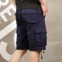 Summer work casual pants men's Shorts New plus men's five part multi bag pants men's casual large size pants