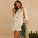 Goods in stock! Wish Amazon eBay European and American fast fashion women's new dress holiday leisure 18352