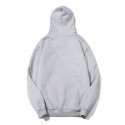 Hooded sweater men's Plush autumn winter thickened cashmere sweater solid color Pullover coat loose warm Jacket Hoodie 