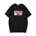 Langyitu men's 2020 Japanese summer new fashion brand T-shirt round neck English printing short sleeve cotton men's T-shirt 