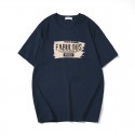 Langyitu men's 2020 Japanese summer new fashion brand T-shirt round neck English printing short sleeve cotton men's T-shirt 