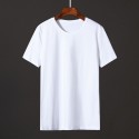 Summer T-shirt short sleeve men's solid round neck ice silk cotton business leisure bottom coat Korean slim fit with clothes inside