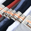 Foreign trade men's wear spring and autumn long sleeve t-shirt men's solid color round neck bottom casual simple cotton fleece T-shirt customization 