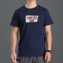 Langyitu men's 2020 Japanese summer new fashion brand T-shirt round neck English printing short sleeve cotton men's T-shirt 