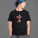 Pure cotton men's T-shirt Japanese fashion brand 2019 summer new fashion printing social spirit Boy Short Sleeve T-Shirt 
